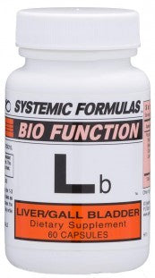 Systemic Formulas LB – LIVER/GALL BLADDER