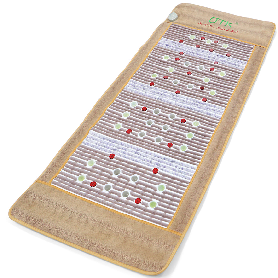 UTK Photon Infrared Heating Mat - Far Infrared Heating Pad with Jade, Amethyst and Tourmaline, 24 Photon Red Light Therapy